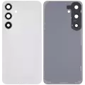 Back Cover Glass With Camera Lens Compatible For Samsung Galaxy S24 Plus 5G (No Logo) (Aftermarket Plus) (Marble Gray)