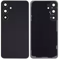 Back Cover Glass With Camera Lens Compatible For Samsung Galaxy S24 Plus 5G (No Logo) (Aftermarket Plus) (Onyx Black)