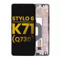 LCD Assembly With Frame Compatible For LG Stylo 6 / K71 (Refurbished) (Black)