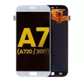 OLED Assembly Without Frame Compatible For Samsung Galaxy A7 (Refurbished: Cosmetic Grade: New) (A720 / 2017) (Sky Blue)