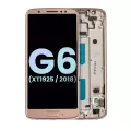 LCD Assembly With Frame Compatible For Motorola Moto G6 (XT1925 / 2018) (Genuine OEM) (Oyster Blush)
