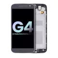 LCD Assembly With Frame Compatible For Motorola Moto G4 (XT1620 / XT1621 / XT1622 / XT1625 / XT1626 / 2016) (Genuine OEM) (Black)