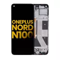 LCD Assembly With Frame Compatible For OnePlus Nord N100 (Refurbished) (Black)