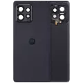 Back Cover Glass With Camera Lens Compatible For Motorola Edge Plus / Edge 40 Pro (XT2301 / 2023) (Genuine OEM) (Interstellar Black)