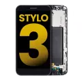 LCD Assembly With Frame Compatible For LG Stylo 3 (Refurbished) (Black)