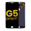 LCD Assembly Without Frame Compatible For Motorola Moto G5 (XT1672 / 2017) (Refurbished) (Black)