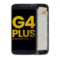 LCD Assembly With Frame Compatible For Motorola Moto G4 Plus (XT1640 / XT1641 / XT1642 / XT1644 / 2016) (Refurbished) (Black)