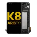 LCD Assembly With Frame Compatible For LG K8 (2017) / Aristo (US Version) (Refurbished) (Black) 