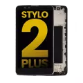 LCD Assembly With Frame Compatible For LG Stylo 2 Plus (K550 / MS550) (Refurbished) (Black)