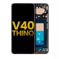 OLED Assembly With Frame Compatible For LG V40 ThinQ (Refurbished) (Black) 