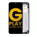 LCD Assembly With Frame Compatible For Motorola Moto G Play (XT2093 / 2021) (Refurbished) (Misty Blue)