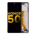 OLED Assembly With Frame Compatible For Honor 50 (Refurbished) (Midnight Black)