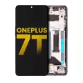 OLED Assembly With Frame Compatible For OnePlus 7T (Refurbished) (Frosted Silver)