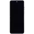 Main OLED Assembly With Frame Compatible For Motorola Razr Plus / Razr 50 Ultra (XT2451 / 2024) (Refurbished) (Midnight Blue)