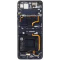 Main OLED Assembly With Frame Compatible For Motorola Razr Plus / Razr 50 Ultra (XT2451 / 2024) (Refurbished) (Midnight Blue)