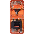 Main OLED Assembly With Frame Compatible For Motorola Razr / Razr 50 (XT2453 / 2024) (Spritz Orange)