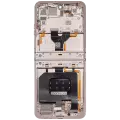 Main OLED Assembly With Frame Compatible For Motorola Razr / Razr 50 (XT2453 / 2024) (Beach Sand)
