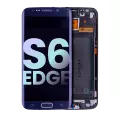 OLED Assembly With Frame Compatible For Samsung Galaxy S6 Edge (CDMA: Verizon / Sprint) (Service Pack) (Black Sapphire)