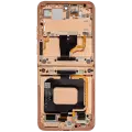 Main OLED Assembly With Frame Compatible For Motorola Razr Plus / Razr 50 Ultra (XT2451 / 2024) (Refurbished) (Peach Fuzz)
