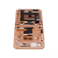 Main OLED Assembly With Frame Compatible For Motorola Razr Plus / Razr 50 Ultra (XT2451 / 2024) (Refurbished) (Peach Fuzz)