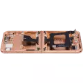 Main OLED Assembly With Frame Compatible For Motorola Razr Plus / Razr 50 Ultra (XT2451 / 2024) (Refurbished) (Peach Fuzz)