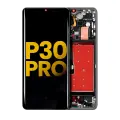 OLED Assembly With Frame Compatible For Huawei P30 Pro (Refurbished) (Black)