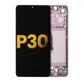 OLED Assembly With Frame Compatible For Huawei P30 (Refurbished) (Black)
