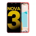 LCD Assembly With Frame Compatible For Huawei Nova 3 (Refurbished) (Red)