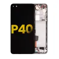 OLED Assembly With Frame Compatible For Huawei P40 (Refurbished) (Black)