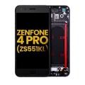 LCD Assembly With Frame Compatible For Asus ZenFone 4 Pro (ZS551KL / 2017) (Refurbished) (Black)