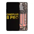 OLED Assembly With Frame Compatible For OnePlus 8 Pro (Refurbished) (Onyx Black)