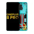 OLED Assembly With Frame Compatible For OnePlus 8 Pro (Refurbished) (Glacial Green)