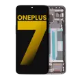 OLED Assembly With Frame Compatible For OnePlus 7 (Refurbished) (Mirror Gray)