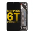 OLED Assembly With Frame Compatible For OnePlus 6T (A6010 / A6013) (Refurbished) (Mirror Black)
