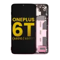OLED Assembly With Frame Compatible For OnePlus 6T (A6010 / A6013) (Refurbished) (Thunder Purple)