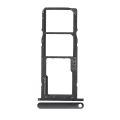 Dual Sim Card Tray Compatible For Motorola Moto G7 Play (XT1952 / 2019) (Black)