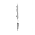 Hard Buttons (Power / Volume) Compatible For Motorola Moto G5 (XT1670 / 2017) (Silver)