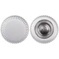 Crown Nut Compatible For Watch Series SE (1st / 2nd Gen) (40MM / 44MM) (GPS Version) (Silver)
