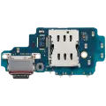 Charging Port Board With Sim Card Reader Compatible For Samsung Galaxy S24 Ultra 5G (S928D) (International Version) (Premium)