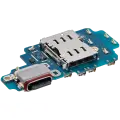 Charging Port Board With Sim Card Reader Compatible For Samsung Galaxy S24 Ultra 5G (S928D) (International Version) (Premium)
