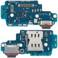 Charging Port Board With Sim Card Reader Compatible For Samsung Galaxy S24 Ultra 5G (S9280) (Dual Card Version) (Premium)