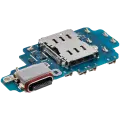 Charging Port Board With Sim Card Reader Compatible For Samsung Galaxy S24 Ultra 5G (S928N) (Korean Version) (Premium)
