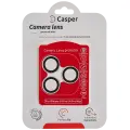 Casper Camera Lens Protector Compatible For iPhone 14 Pro / 14 Pro Max (Silver) (Clear)