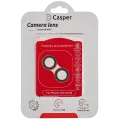 Casper Camera Lens Protector Compatible For iPhone 14 / 14 Plus (Red) (Clear)