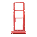Dual Sim Card Tray Compatible For Samsung Galaxy A01 (A015 / 2020) (Red)
