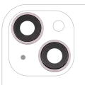 Back Camera Lens With Bracket & Bezel Compatible For iPhone 15 / 15 Plus (2 Piece Set) (Premium) (Pink)