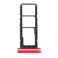 Dual Sim Card Tray Compatible For Motorola Moto G8 Power Lite (XT2055 / 2020) (Red)