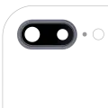 Back Camera Lens With Bracket & Bezel Compatible For iPhone 8 Plus (Aftermarket Plus) (Space Gray) (10 Pack)