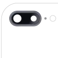 Back Camera Lens With Bracket & Bezel Compatible For iPhone 8 Plus (Space Gray) (10 Pack) (Real Sapphire l Premium)