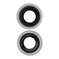 Back Camera Lens With Bracket & Bezel Compatible For iPhone 8 / SE (2020) / SE (2022) (Silver) (10 Pack) (Real Sapphire l Premium)